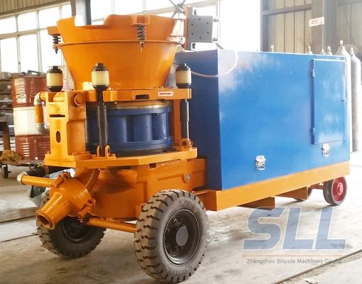 China Dieselmotor Natte Shotcrete Machine 10m3/min met Luchtcompressor het Werken leverancier