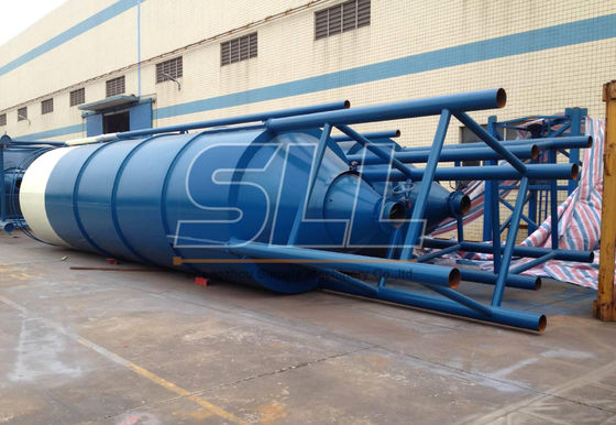 China Horizontale 35 Toncement Vastgeboute Silo voor het Laden van en het Leegmaken van Installaties leverancier