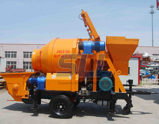 JBT30 elektrische Concrete Mixermachine met Pompmachine 100m Leveringspijp leverancier